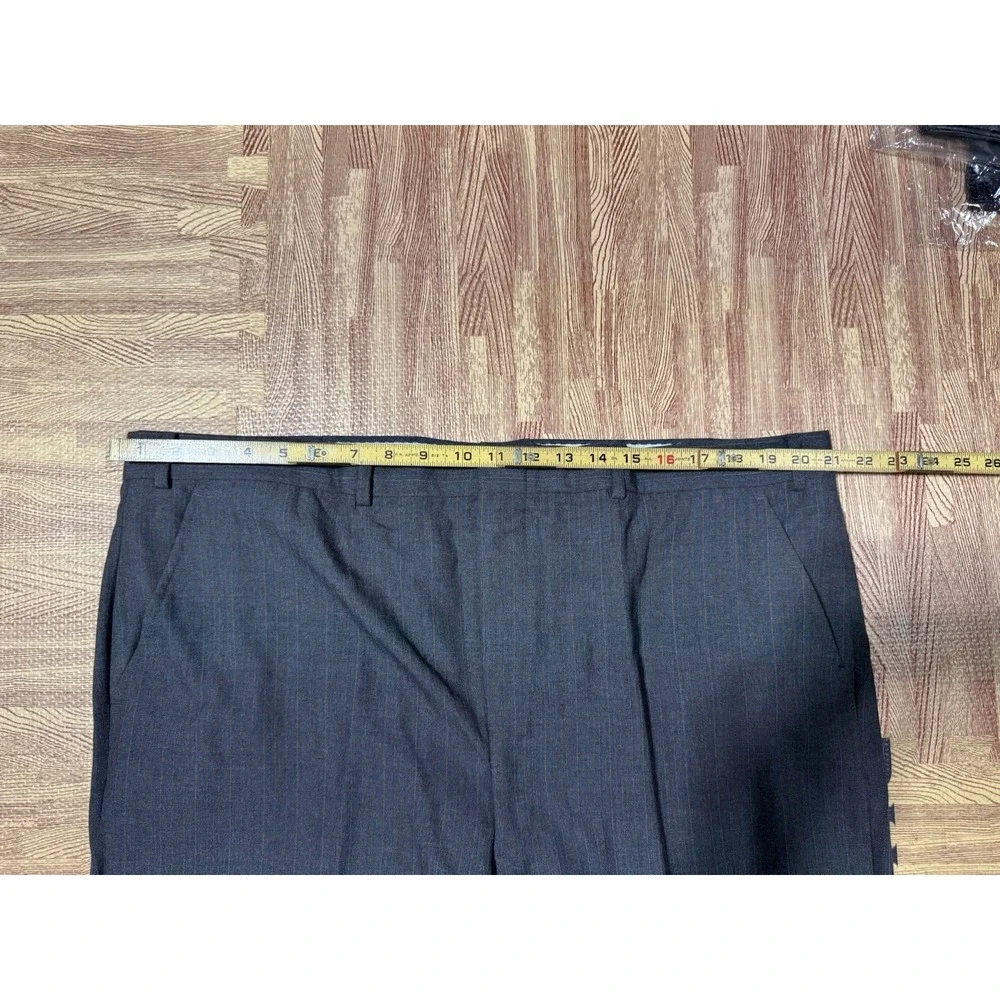 Stein Block Mens‎ Gray Pinstripe Two Piece Suit Blazer Jacket & Pants